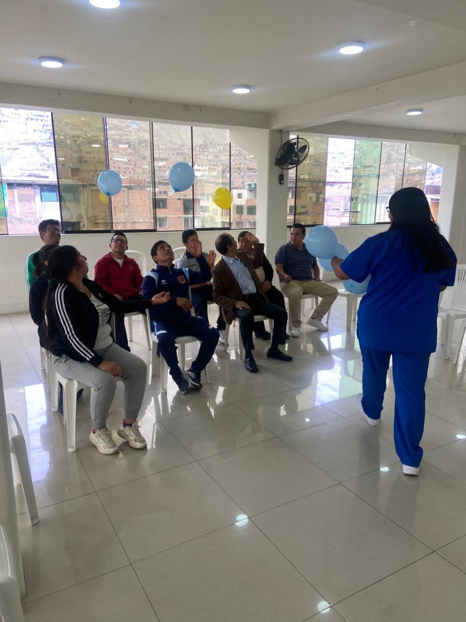 Sesión de terapia acogedora